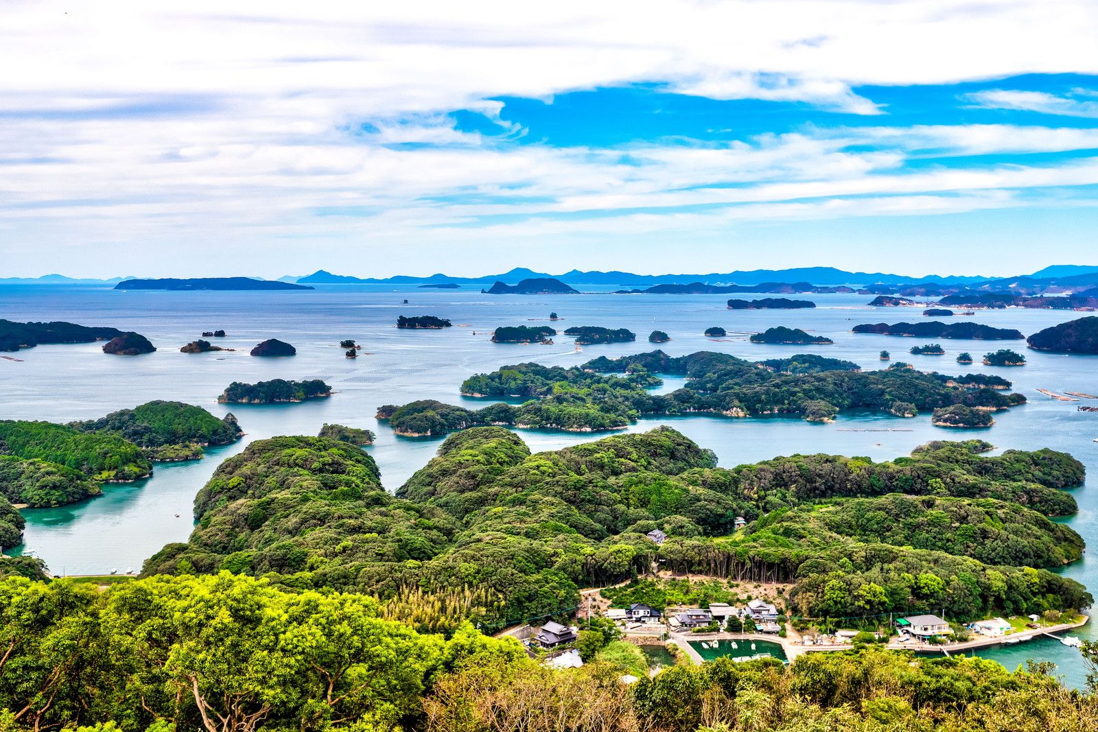 展海峰から見た九十九島